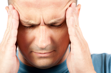 Man Suffering from A Headache
